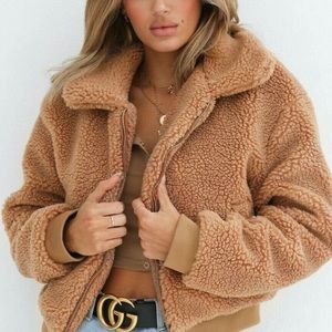 Teddy Jacket, t X s, size M, never worn